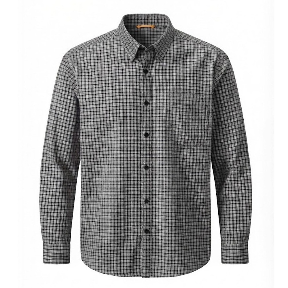 Royal Robbins Mens XL Blue Plaid Cotton Long Sleeve Outdoor Travel Shirt - CJ